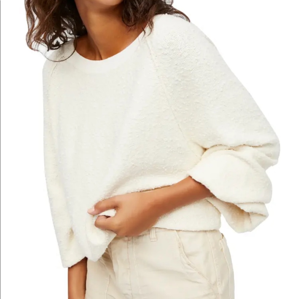 Free People Found My Friend Boucle Pullover